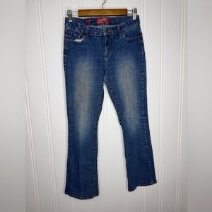 Arizona Jean Co Girls Bootcut Jeans Size 12 1/2 Plus Medium Wash Denim